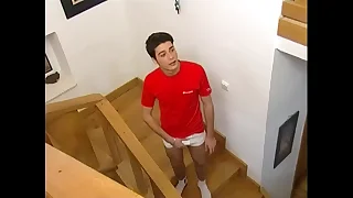 Threesome with scalding twinks